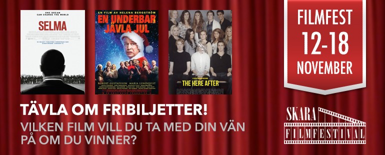 Tävla om fribiljetter till Skara Filmfestival!